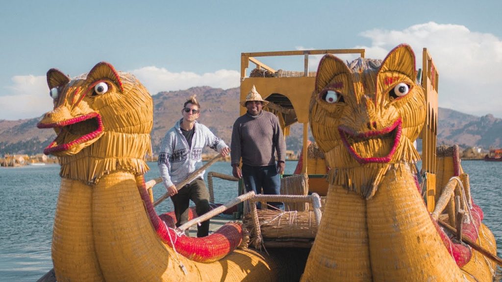 ISLAND HOPPING IN PUNO PERU - Man Made Islands